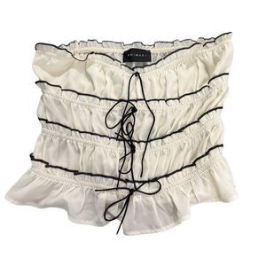 ANIMARI tube-top front bow tie size large